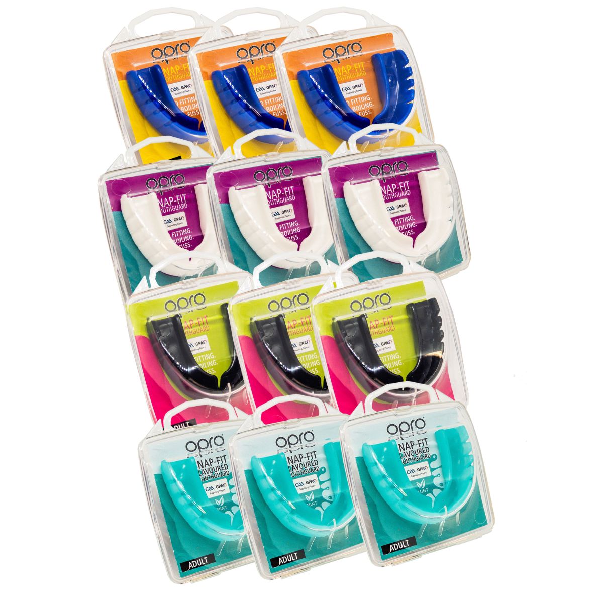 F34671 ~ OPRO SNAPFIT ADULT ASSORTED 24PACK -20%