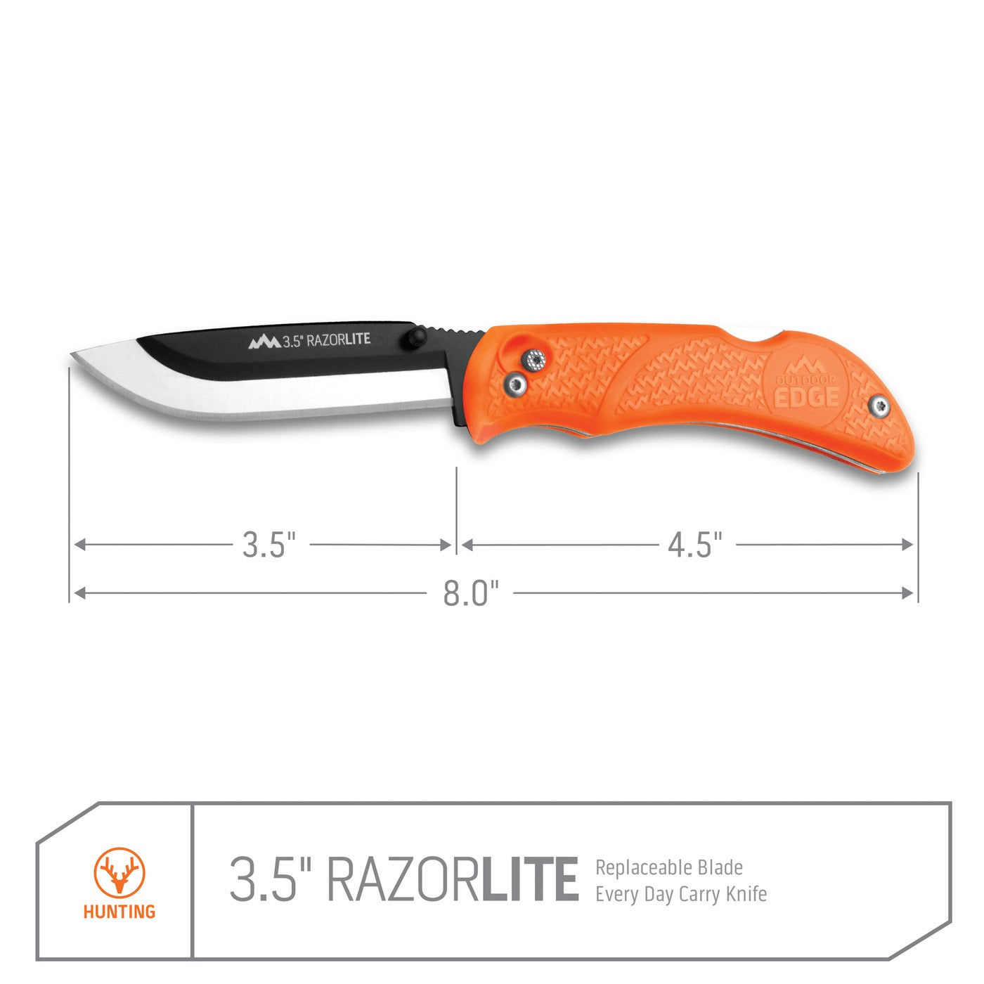 36105 ~ OUT EDGE RAZOR PRO L ORG 6BLAD