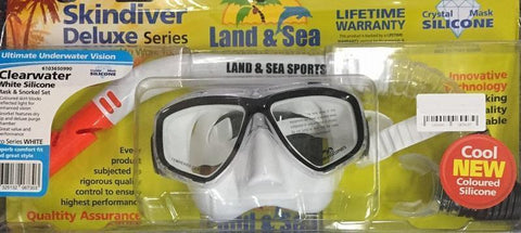 Land & Sea 420526     ~ CLEARWATER WHITE MASK/SNORKEL New zealand nz vaughan