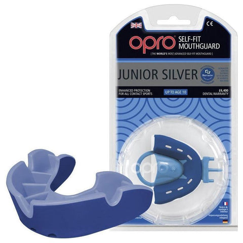 Opro MULTI-ITEM Blue F3424      ~ OPRO SILVER MOUTHGUARD JUNIOR New zealand nz vaughan