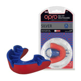 Opro MULTI-ITEM Red/Blue F3416      ~ OPRO SILVER MOUTHGUARD New zealand nz vaughan