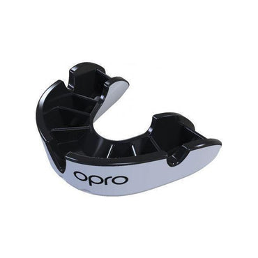 Opro MULTI-ITEM White/Black F3424 ~ OPRO SILVER MOUTHGUARD JUNIOR New zealand nz vaughan