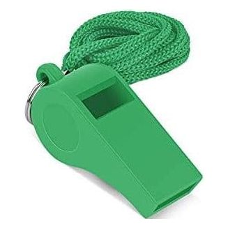 TIGER A2124 ~ 55MM GREE WHISTLE W/LANY x 12 New zealand nz vaughan