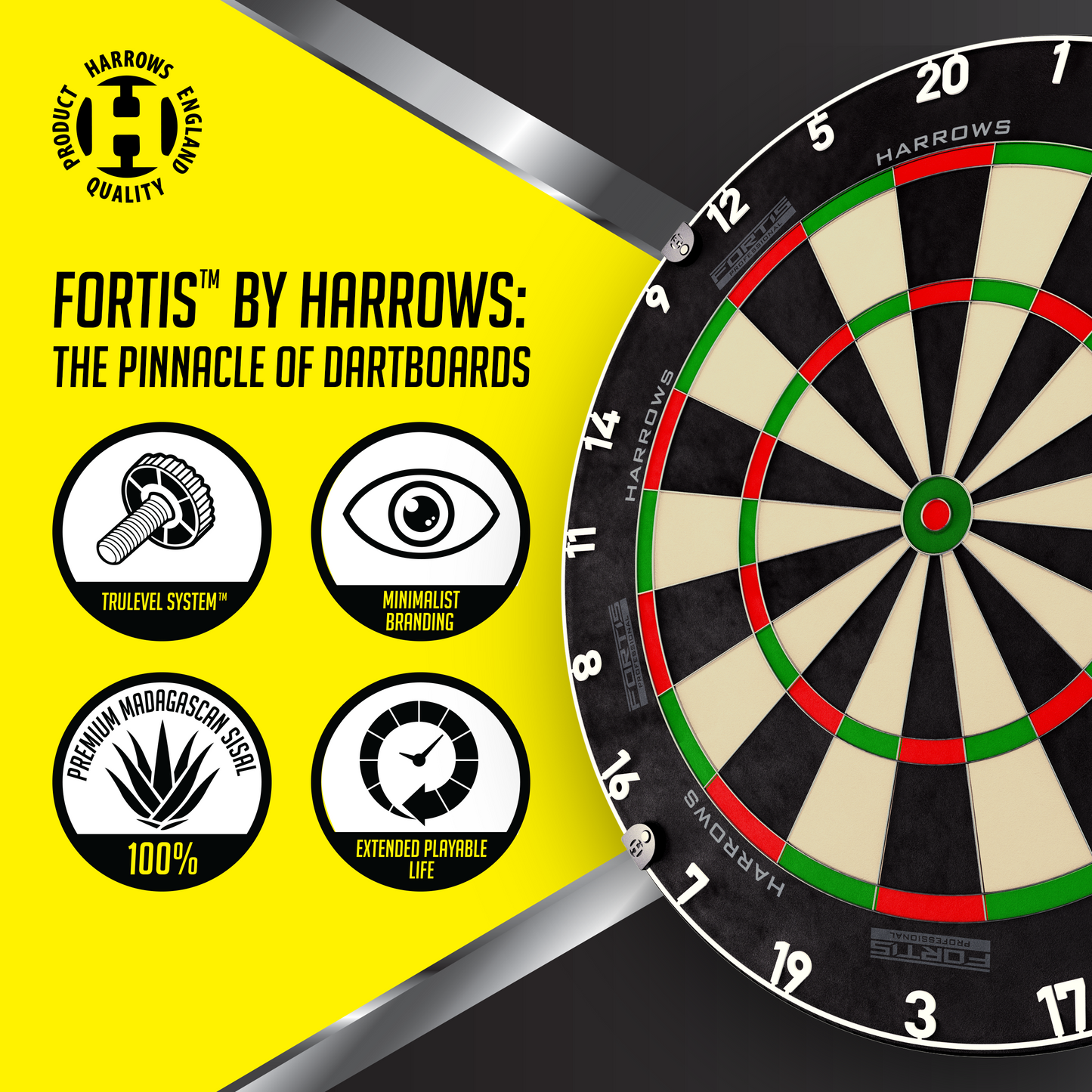 G5103      ~ HARROWS FORTIS DARTBOARD