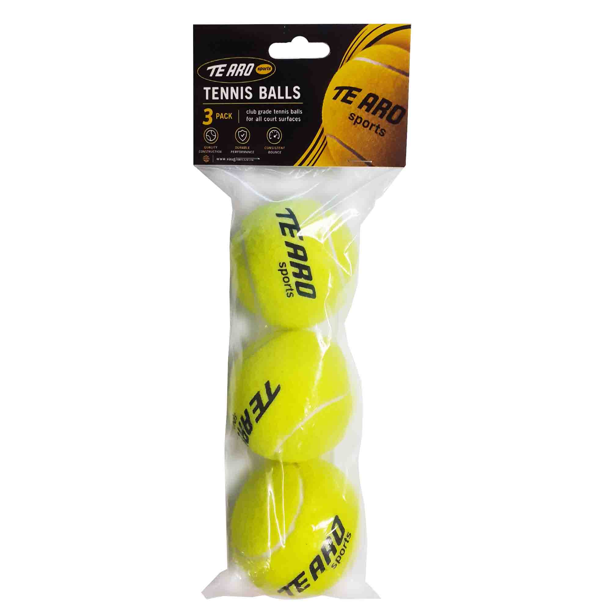 6210672    ~ TE ARO TENNIS BALL YELLOW 3BAG