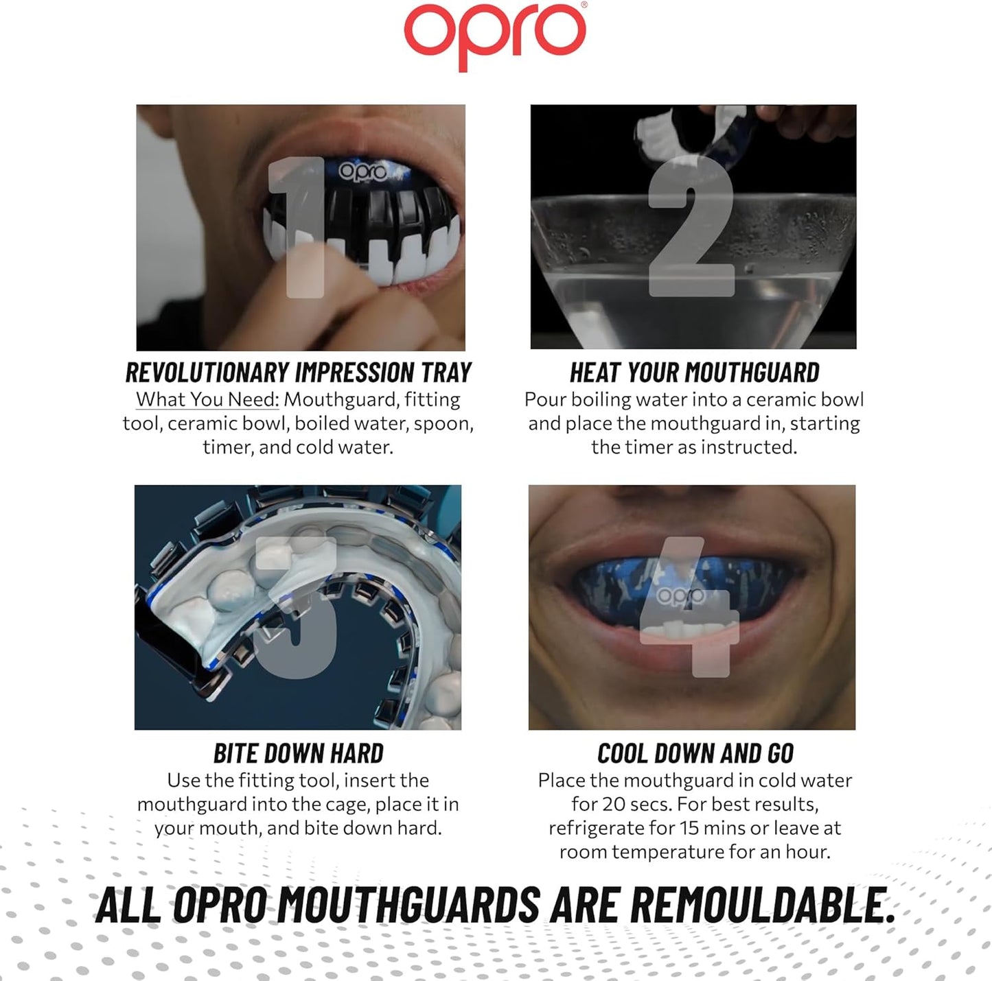 F3309      ~ OPRO CUSTOM-FIT ALL BLACKS
