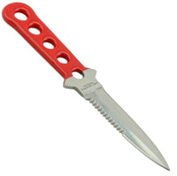 43142      ~ FANCY DIVE KNIFE RED HANDLE