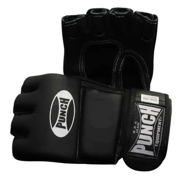90041     ~ FINGERLESS MITTS LEATHER BLACK