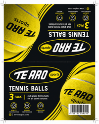 6210672    ~ TE ARO TENNIS BALL YELLOW 3BAG