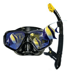 Land & sea 42058      ~ BLACK MIRROR MASK/SNORK SET New zealand nz vaughan