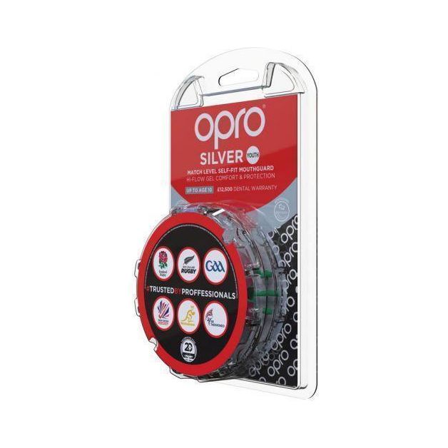 Opro MULTI-ITEM F3424      ~ OPRO SILVER MOUTHGUARD JUNIOR New zealand nz vaughan