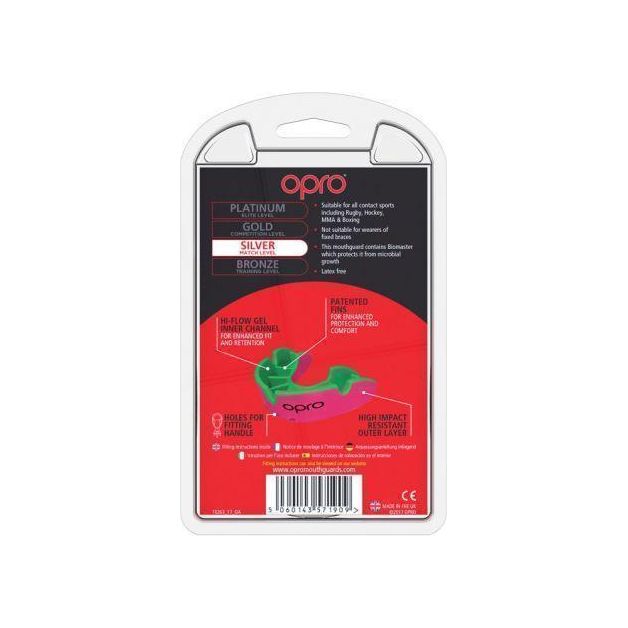 Opro MULTI-ITEM F3424      ~ OPRO SILVER MOUTHGUARD JUNIOR New zealand nz vaughan