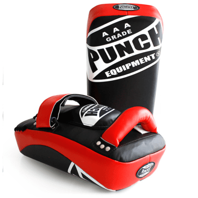 Punch Equipment 90355      ~ AAA THAI PAD  BLK/RED PTP777 New zealand nz vaughan