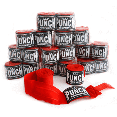 Punch Equipment 90642      ~ HAND WRAPS AAA RED   BULK New zealand nz vaughan